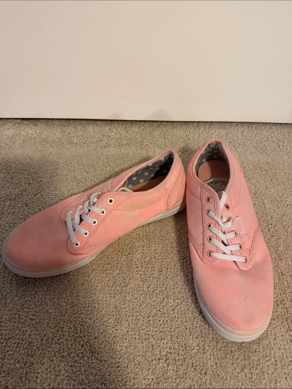 Vans Pink Low-Top Canvas Sneakers